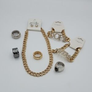 Jenni Necklace, Anklets & Rings Set